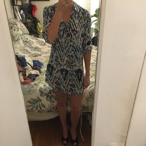Tori Richard 100% Silk Shirt Dress